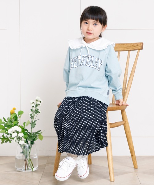 MAKE YOUR DAY(メイクユアデイ)の「4柄プリーツスカート■90~140cm(スカート・キッズ・ブラック/サックスブルー/グリーン/ラベンダー・90/100/110/120/130/140)」の6枚目の写真