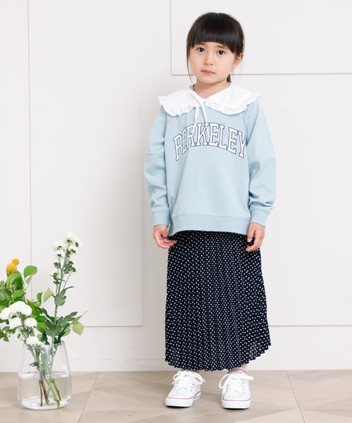 MAKE YOUR DAY(メイクユアデイ)の「4柄プリーツスカート■90~140cm(スカート・キッズ・ブラック/サックスブルー/グリーン/ラベンダー・90/100/110/120/130/140)」の7枚目の写真