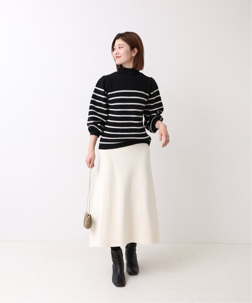 Spick & Span（スピックアンドスパン）の「フレアスカート（スカート・レディース・ブラック/アイボリー・FREE）」の14枚目の写真