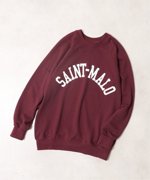 EDIFICE（エディフィス）の「【EDIFICE × 久米繊維】"SAINT MALO" プリントスウェット（スウェット・メンズ・グリーン/ボルドー/ネイビー・MEDIUM/LARGE）」の3枚目の写真