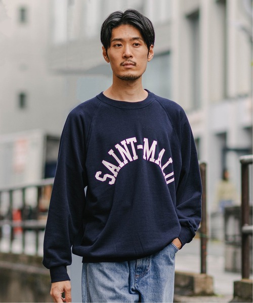 EDIFICE（エディフィス）の「【EDIFICE × 久米繊維】"SAINT MALO" プリントスウェット（スウェット・メンズ・グリーン/ボルドー/ネイビー・MEDIUM/LARGE）」の13枚目の写真