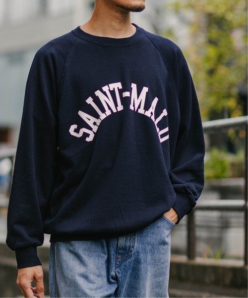 EDIFICE（エディフィス）の「【EDIFICE × 久米繊維】"SAINT MALO" プリントスウェット（スウェット・メンズ・グリーン/ボルドー/ネイビー・MEDIUM/LARGE）」の14枚目の写真