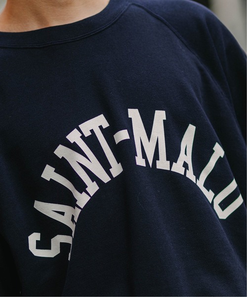 EDIFICE（エディフィス）の「【EDIFICE × 久米繊維】"SAINT MALO" プリントスウェット（スウェット・メンズ・グリーン/ボルドー/ネイビー・MEDIUM/LARGE）」の15枚目の写真