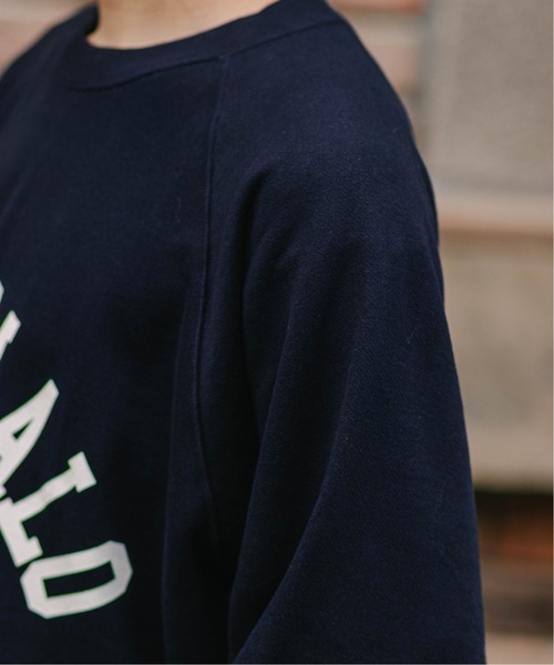 EDIFICE（エディフィス）の「【EDIFICE × 久米繊維】"SAINT MALO" プリントスウェット（スウェット・メンズ・グリーン/ボルドー/ネイビー・MEDIUM/LARGE）」の16枚目の写真