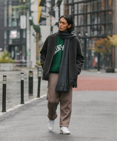 EDIFICE（エディフィス）の「【EDIFICE × 久米繊維】"SAINT MALO" プリントスウェット（スウェット・メンズ・グリーン/ボルドー/ネイビー・MEDIUM/LARGE）」の18枚目の写真