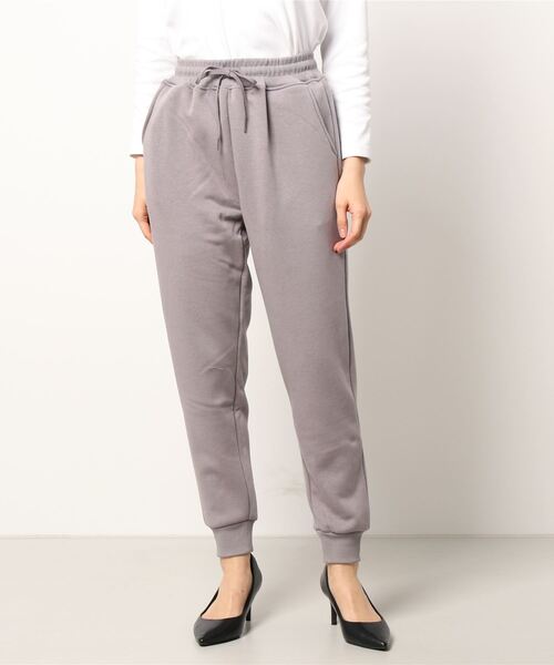 KOBE LETTUCE（コウベレタス）の「[ぬく盛り] 裏起毛ジョガーパンツ（その他パンツ・レディース・ホワイト/ブラック/ブラウン系/モカ・FREE/M/S/L）」の4枚目の写真