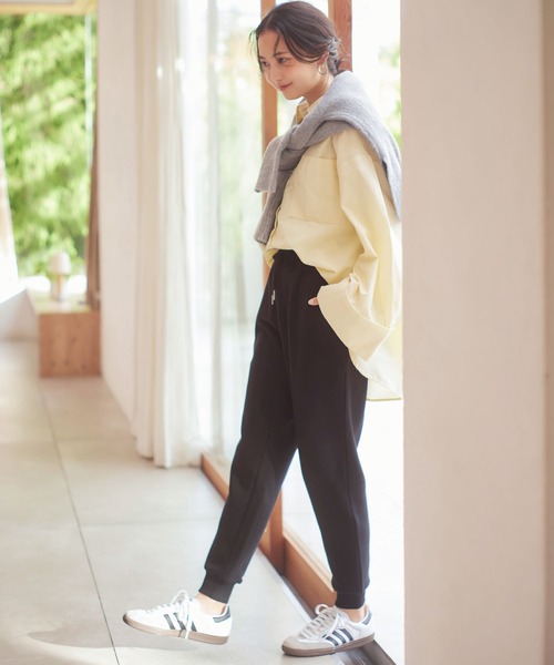 KOBE LETTUCE（コウベレタス）の「[ぬく盛り] 裏起毛ジョガーパンツ（その他パンツ・レディース・ホワイト/ブラック/ブラウン系/モカ・FREE/M/S/L）」の20枚目の写真