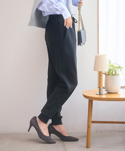 KOBE LETTUCE（コウベレタス）の「[ぬく盛り] 裏起毛ジョガーパンツ（その他パンツ・レディース・ホワイト/ブラック/ブラウン系/モカ・FREE/M/S/L）」の18枚目の写真