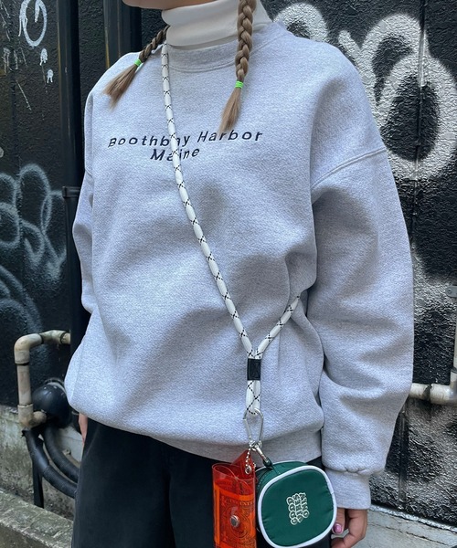 SPINNS（スピンズ）の「【選べるスマホショルダー】紐ループストラップ（スマホグッズ・レディース・ホワイト/オレンジ・ONESIZE）」の6枚目の写真