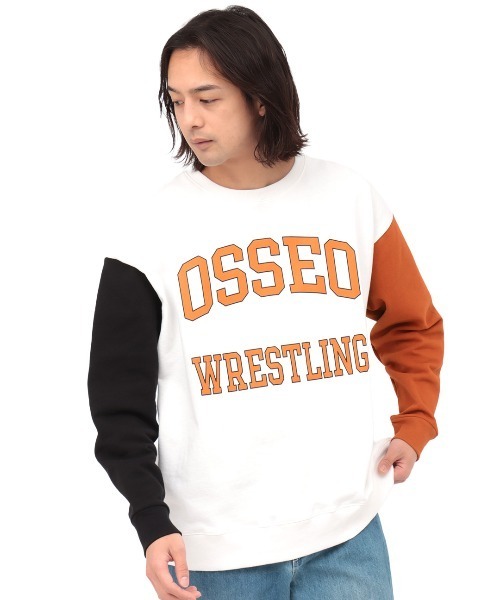 チチカカ（チチカカ）の「【ユニセックス】カレッジロゴスウェットプルオーバー（スウェット・メンズ・オレンジ/グレー・MEDIUM/LARGE）」の9枚目の写真