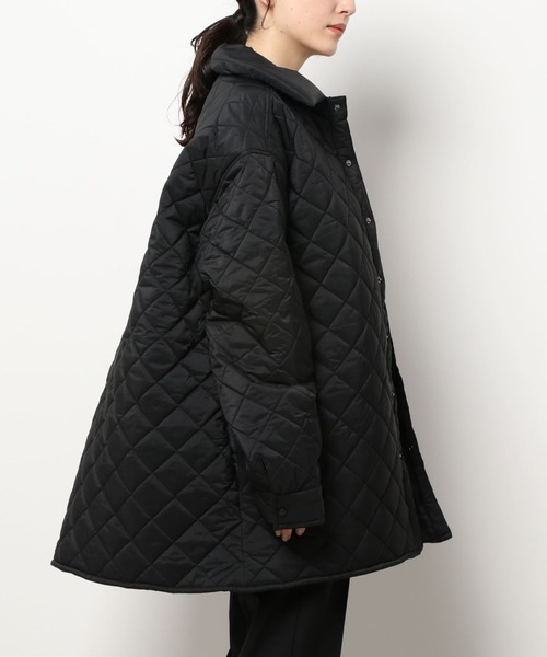 WHITELAND(ホワイトランド)の「WHITELAND/ホワイトランド/キルティングシャツジャケット(ブルゾン・レディース・ブラック・FREE)」の3枚目の写真