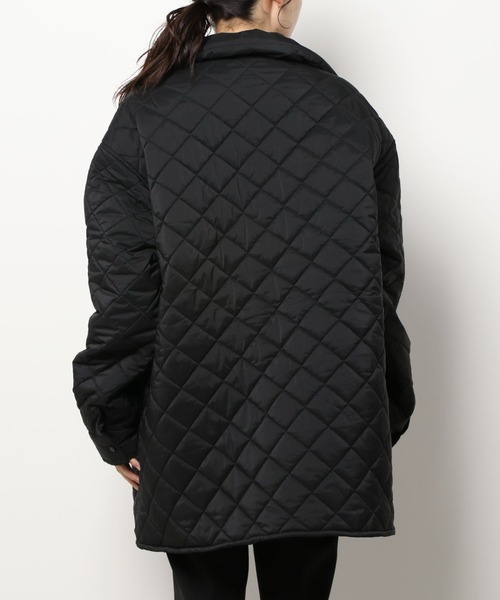 WHITELAND(ホワイトランド)の「WHITELAND/ホワイトランド/キルティングシャツジャケット(ブルゾン・レディース・ブラック・FREE)」の2枚目の写真