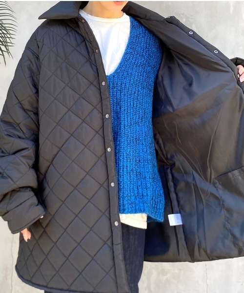 WHITELAND(ホワイトランド)の「WHITELAND/ホワイトランド/キルティングシャツジャケット(ブルゾン・レディース・ブラック・FREE)」の20枚目の写真