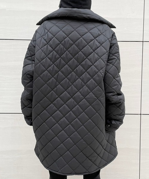 WHITELAND(ホワイトランド)の「WHITELAND/ホワイトランド/キルティングシャツジャケット(ブルゾン・レディース・ブラック・FREE)」の14枚目の写真