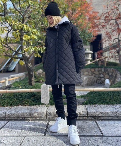 WHITELAND(ホワイトランド)の「WHITELAND/ホワイトランド/キルティングシャツジャケット(ブルゾン・レディース・ブラック・FREE)」の17枚目の写真