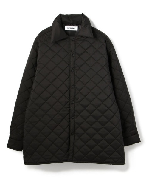 WHITELAND(ホワイトランド)の「WHITELAND/ホワイトランド/キルティングシャツジャケット(ブルゾン・レディース・ブラック・FREE)」の12枚目の写真