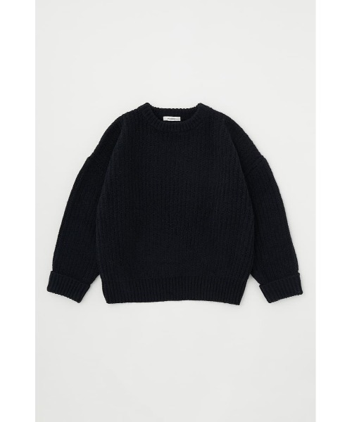 MOUSSY(マウジー)の「DROP SHOULDER LOOSE ニット(ニット/セーター・レディース・アイボリー/ダークブラウン/カーキ/ダークネイビー・FREE)」の4枚目の写真