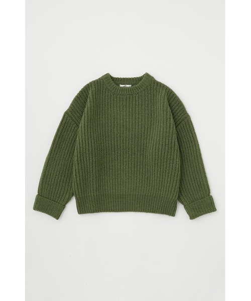 MOUSSY(マウジー)の「DROP SHOULDER LOOSE ニット(ニット/セーター・レディース・アイボリー/ダークブラウン/カーキ/ダークネイビー・FREE)」の10枚目の写真