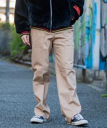 『CavariA/キャバリア』タックカラーワイドパンツ