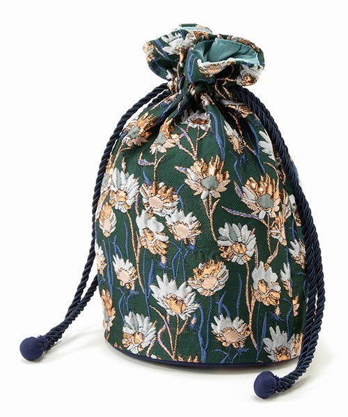 Casselini(キャセリーニ)の「Casselini(キャセリーニ)ジャガード巾着(ショルダーバッグ・レディース・モスグリーン/ピンク/ミント/ゴールド・FREE)」の15枚目の写真