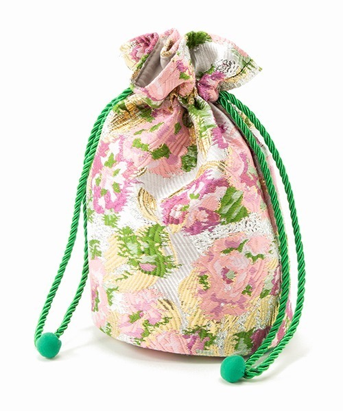 Casselini(キャセリーニ)の「Casselini(キャセリーニ)ジャガード巾着(ショルダーバッグ・レディース・モスグリーン/ピンク/ミント/ゴールド・FREE)」の18枚目の写真