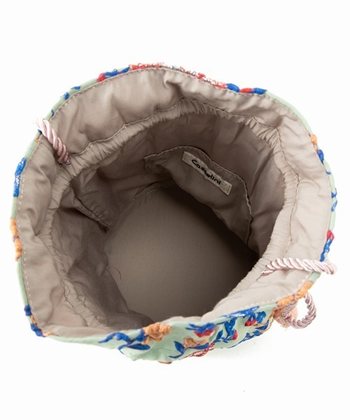 Casselini(キャセリーニ)の「Casselini(キャセリーニ)ジャガード巾着(ショルダーバッグ・レディース・モスグリーン/ピンク/ミント/ゴールド・FREE)」の16枚目の写真