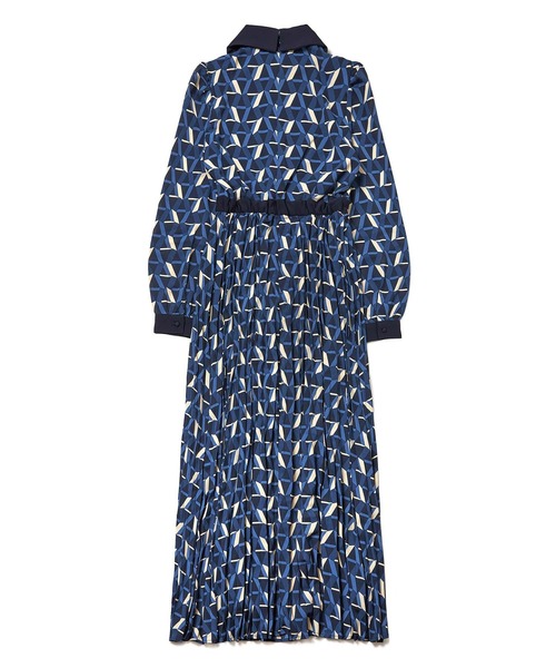 emiriawiz（エミリアウィズ）の「幾何学柄プリーツスカートワンピース