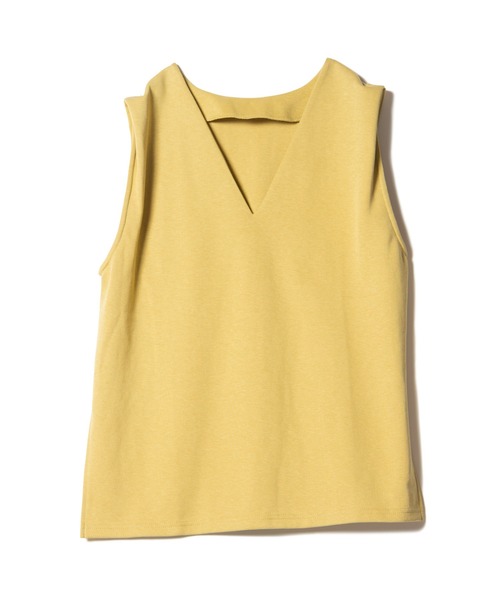 LAYMEE（レイミー）の「Dayly 2way CS / デイリー2wayカットソー（Tシャツ/カットソー・レディース・イエロー系その他/ベージュ/ネイビー・FREE）」の4枚目の写真