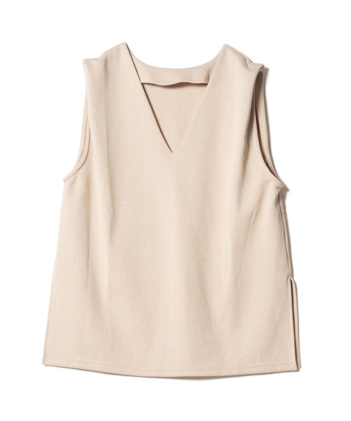 LAYMEE（レイミー）の「Dayly 2way CS / デイリー2wayカットソー（Tシャツ/カットソー・レディース・イエロー系その他/ベージュ/ネイビー・FREE）」の5枚目の写真