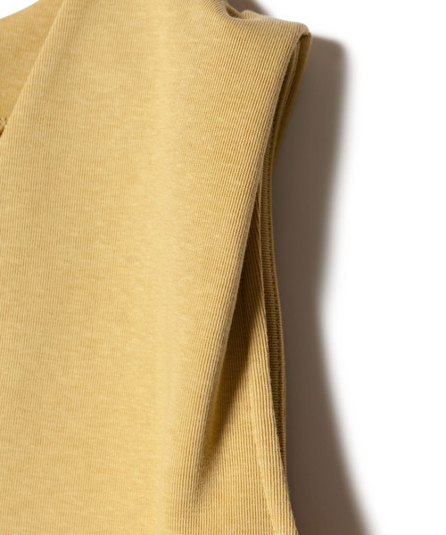 LAYMEE（レイミー）の「Dayly 2way CS / デイリー2wayカットソー（Tシャツ/カットソー・レディース・イエロー系その他/ベージュ/ネイビー・FREE）」の9枚目の写真