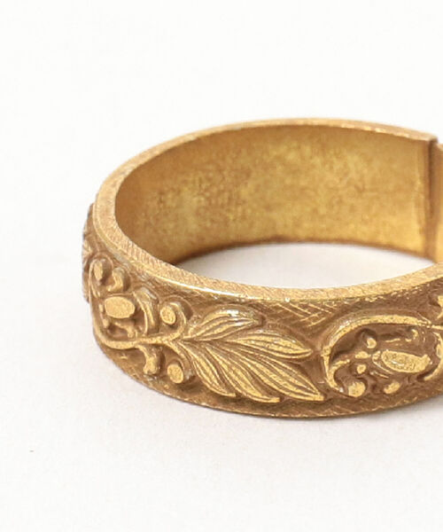 BEAMS BOY（ビームスボーイ）の「OJO DE MEX / ワイド リング（リング・レディース・イエロー系その他5/シルバー・MEDIUM）」の6枚目の写真