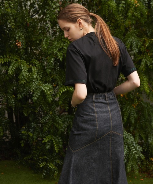 Keeepy（キーピー）の「【Keeepy】embroidered logo short sleeves  T-shirt（Tシャツ/カットソー・レディース・ブラック/ベージュ/グリーン・M/L）」の10枚目の写真