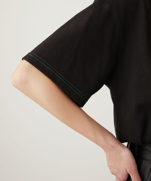Keeepy（キーピー）の「【Keeepy】embroidered logo short sleeves  T-shirt（Tシャツ/カットソー・レディース・ブラック/ベージュ/グリーン・M/L）」の18枚目の写真