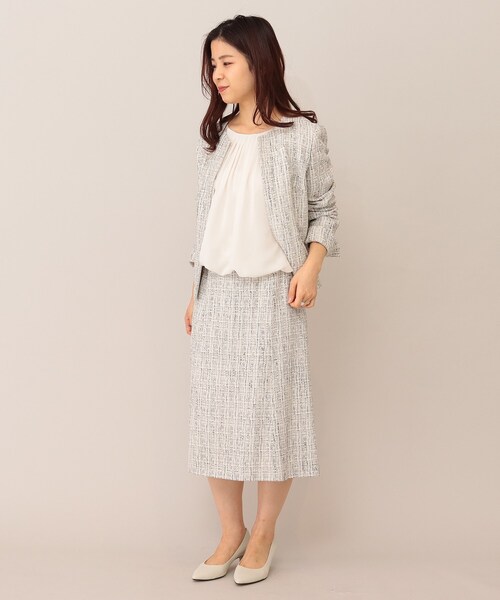 UNTITLED（アンタイトル）の「◆プレーヌツイルブラウス【マシンウォッシャブル】（Tシャツ/カットソー・レディース・オフホワイト/ナチュラル・02/01/03）」の16枚目の写真