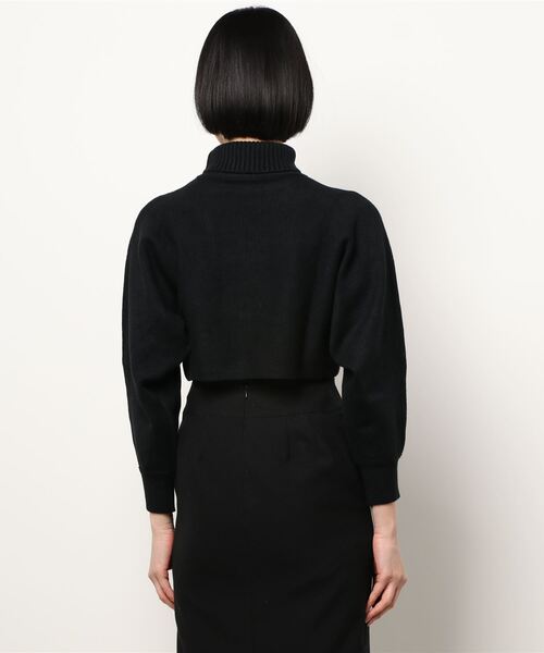 FIG&VIPER（フィグアンドバイパー）の「タートルクロップドニットTOP（ニット/セーター・レディース・ブラック/グレー/アイボリー・FREE）」の19枚目の写真