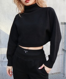 タートルクロップドニットTOP