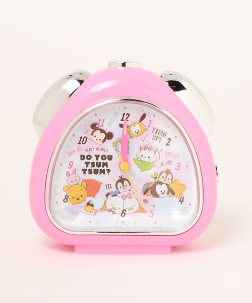 Disney（ディズニー）の「【 Disney 】 おむすびクロック ハートフル（置時計・レディース・ピンク/オレンジ・FREE）」の2枚目の写真