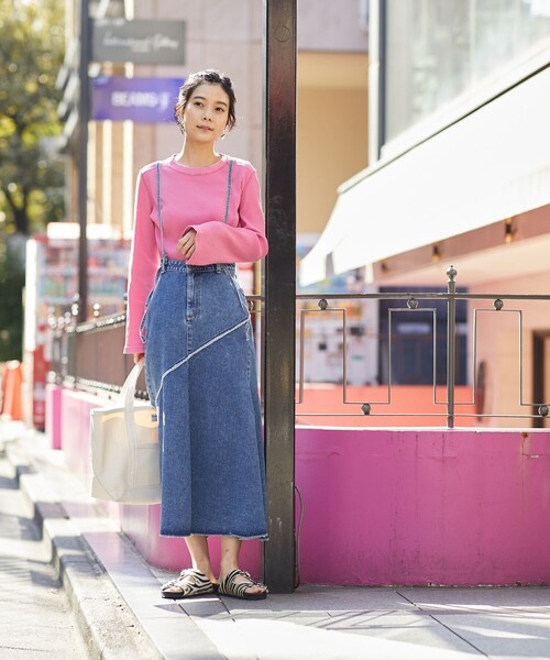 FREAK'S STORE（フリークスストア）の「ピグメントリブクルーネック（Tシャツ/カットソー・レディース・ブラック/イエロー/グリーン/ピンク系その他・ﾌﾘ-）」の8枚目の写真