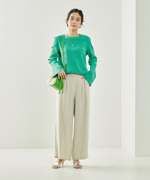 FREAK'S STORE（フリークスストア）の「ピグメントリブクルーネック（Tシャツ/カットソー・レディース・ブラック/イエロー/グリーン/ピンク系その他・ﾌﾘ-）」の11枚目の写真