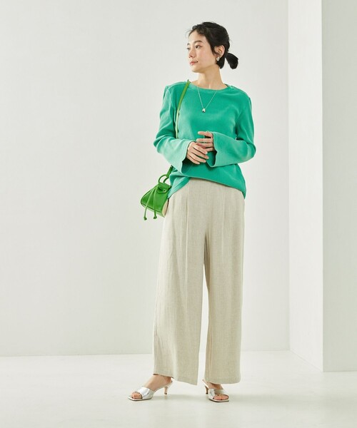 FREAK'S STORE（フリークスストア）の「ピグメントリブクルーネック（Tシャツ/カットソー・レディース・ブラック/イエロー/グリーン/ピンク系その他・ﾌﾘ-）」の12枚目の写真