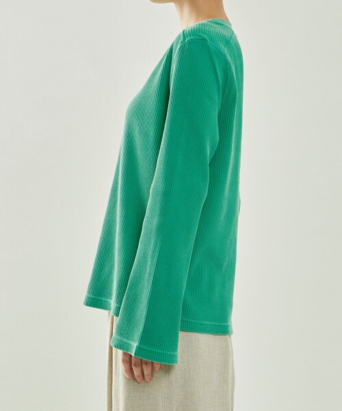 FREAK'S STORE（フリークスストア）の「ピグメントリブクルーネック（Tシャツ/カットソー・レディース・ブラック/イエロー/グリーン/ピンク系その他・ﾌﾘ-）」の19枚目の写真