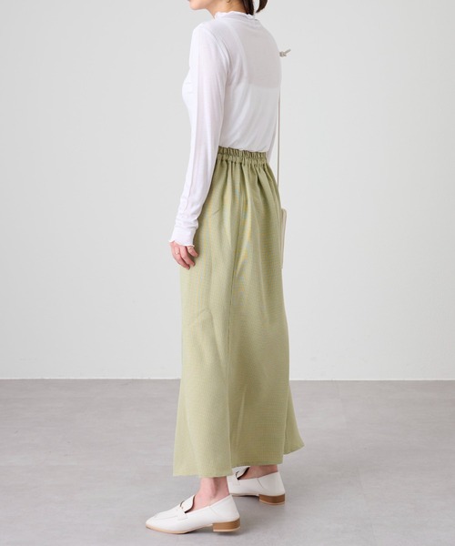 COLONY 2139（コロニートゥーワンスリーナイン）の「天竺シアーメローロンT/シアープチハイネックロンＴ（Tシャツ/カットソー・レディース・ブラック/グリーン/アイボリー/オレンジ・FREE）」の9枚目の写真