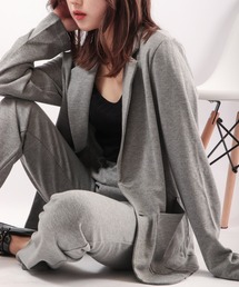 TCポンチテーラード長袖JKT&テーパードPT セットアップ