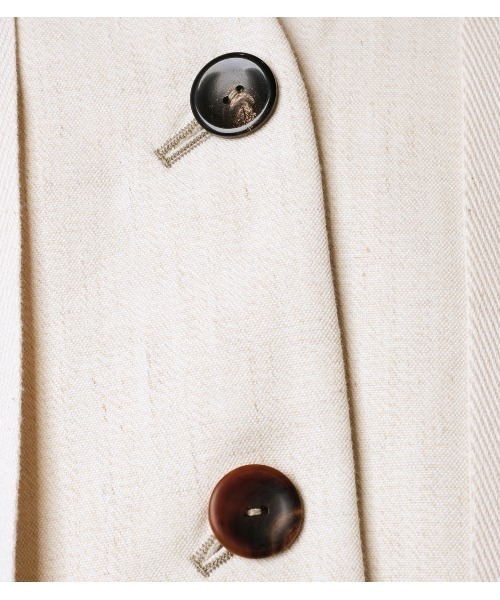 iRENE（アイレネ）の「Canapa Gabardine Cropped Blouson（テーラードジャケット・レディース・ホワイト・36）」の10枚目の写真