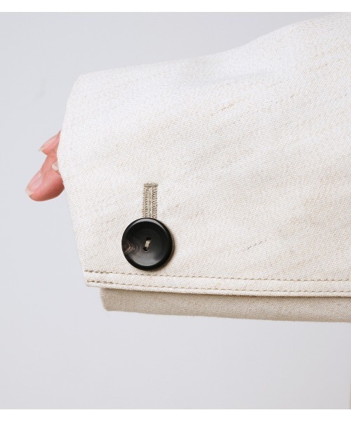 iRENE（アイレネ）の「Canapa Gabardine Cropped Blouson（テーラードジャケット・レディース・ホワイト・36）」の11枚目の写真