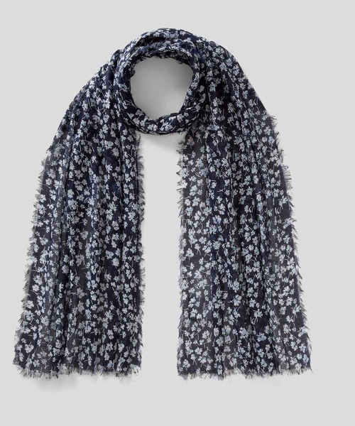 BENETTON (UNITED COLORS OF BENETTON)（ベネトンユナイテッドカラーズオブベネトン）の「コットン総柄ストール（ストール/ショール・レディース・レッド/マルチ/ネイビー・ONE SIZE）」の2枚目の写真