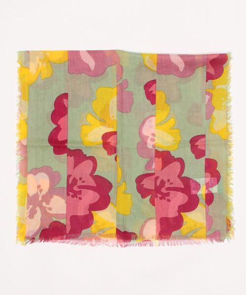 BENETTON (UNITED COLORS OF BENETTON)（ベネトンユナイテッドカラーズオブベネトン）の「コットン総柄ストール（ストール/ショール・レディース・レッド/マルチ/ネイビー・ONE SIZE）」の11枚目の写真