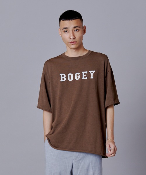 Penguin by Munsingwear（ペンギン バイ マンシングウェア）の「ペンギン バイ マンシングウェア ハイトゲージニットTシャツ メンズ ウェア tシャツ スポーツウェア ゴルフ（Tシャツ/カットソー・メンズ・ネイビー/ブラウン・XL/L/M）」の3枚目の写真