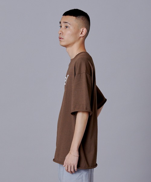 Penguin by Munsingwear（ペンギン バイ マンシングウェア）の「ペンギン バイ マンシングウェア ハイトゲージニットTシャツ メンズ ウェア tシャツ スポーツウェア ゴルフ（Tシャツ/カットソー・メンズ・ネイビー/ブラウン・XL/L/M）」の4枚目の写真