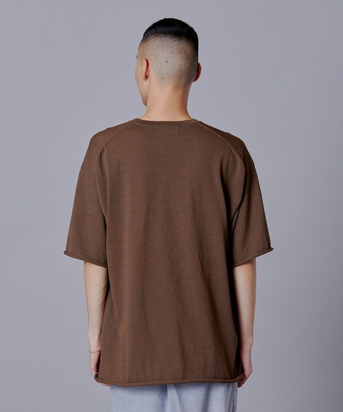 Penguin by Munsingwear（ペンギン バイ マンシングウェア）の「ペンギン バイ マンシングウェア ハイトゲージニットTシャツ メンズ ウェア tシャツ スポーツウェア ゴルフ（Tシャツ/カットソー・メンズ・ネイビー/ブラウン・XL/L/M）」の5枚目の写真